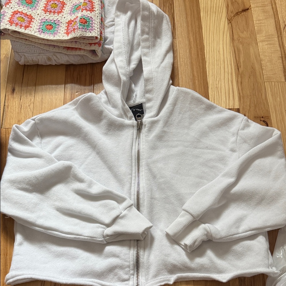 Cozy White Kids Hoodie